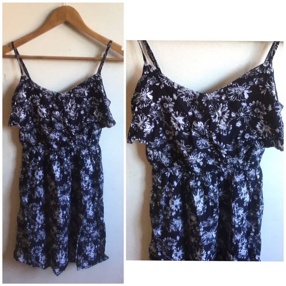Cotton On Navy Blue White Dress Sz XS